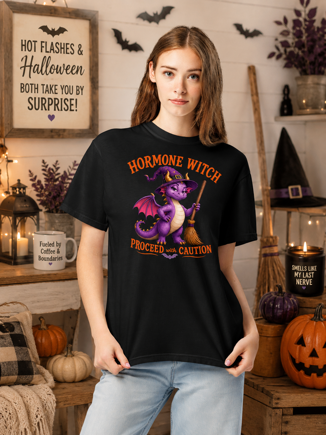 Hormone Witch Heavyweight Garment-Dyed T-Shirt
